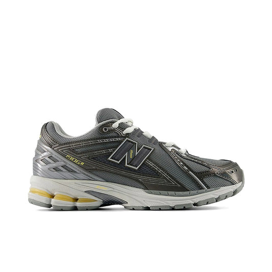 New Balance 1906R in slate grey, black metallic, white peach, textile