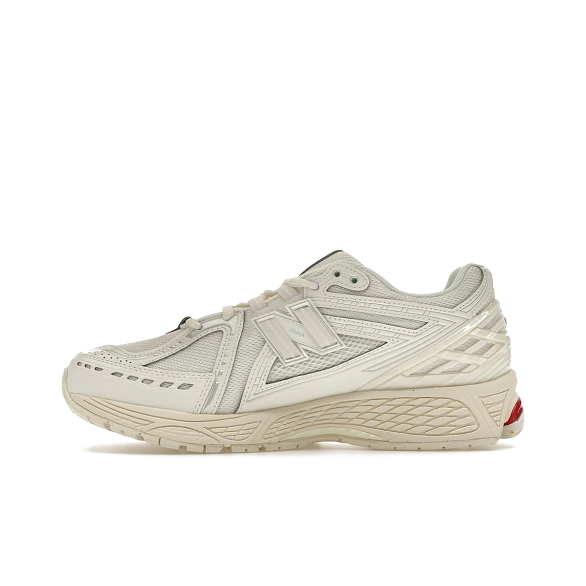 New Balance 1906R Sea Salt/Red unisex sneakers, light sea salt upper with red accents – image 3 of 4