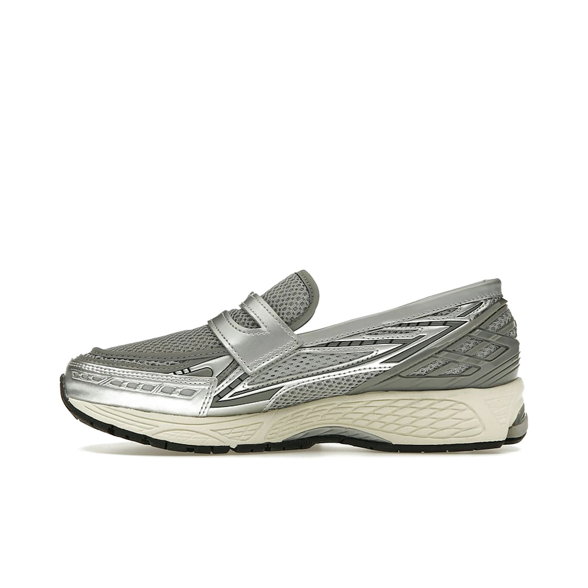 New Balance 1906L Metallic Silver in silver, shadow grey, turtledove with leather and satin – image 3 of 4