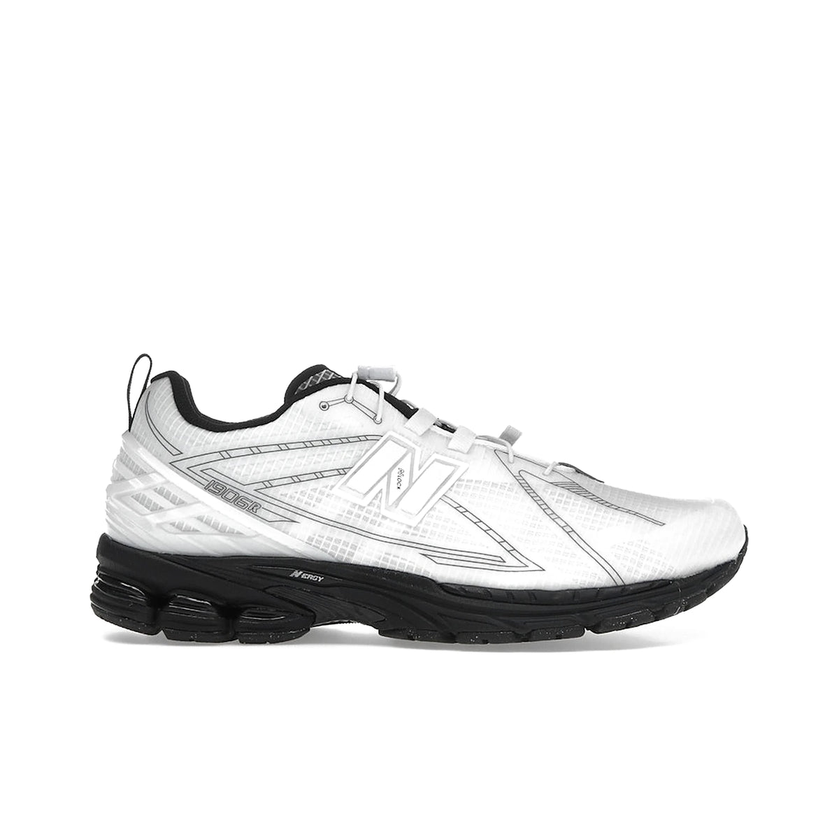 New Balance 1906R No Sew Pack sneakers in white and black mesh and synthetic