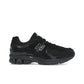 New Balance 2002R Protection Pack men’s sneaker in black with black metallic accents, leather