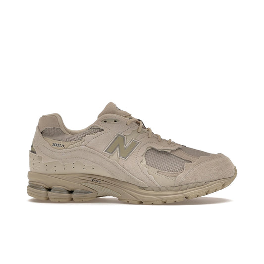 New Balance 2002R Protection Pack in shipyard and silver metallic mesh and leather