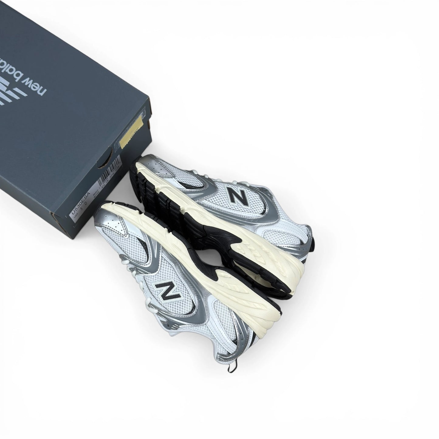 New Balance 530 Silver Metallic Black Cement U530ESA – size EU 37.5, brand new with original box