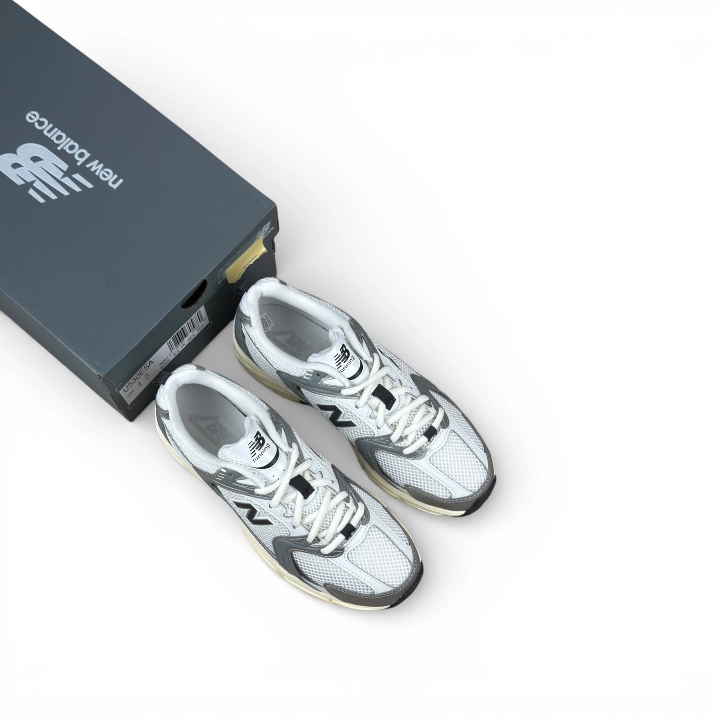 New Balance 530 Silver Metallic Black Cement U530ESA – size EU 38.5, brand new with original box