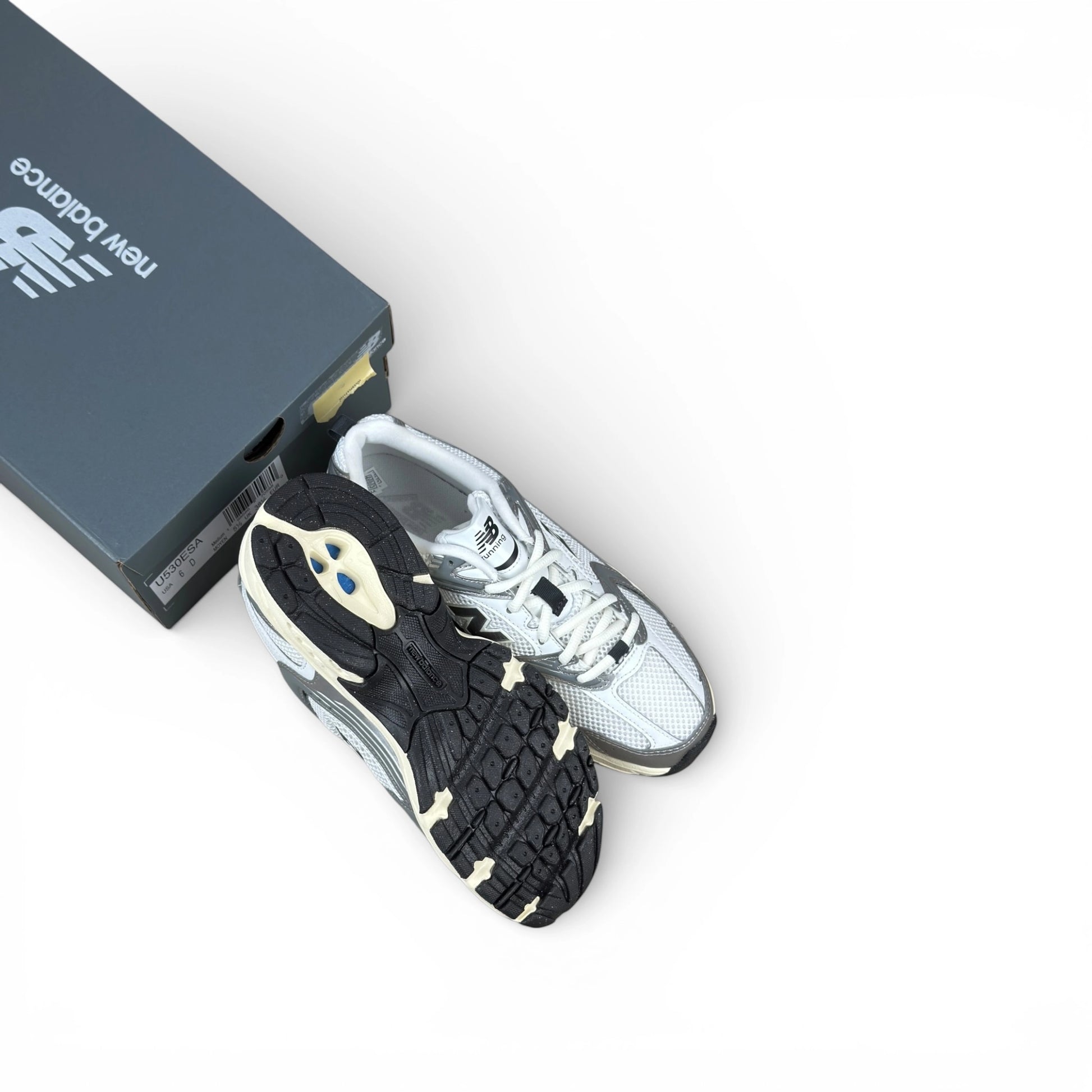 New Balance 530 Silver Metallic Black Cement U530ESA – size EU 38.5, brand new with original box