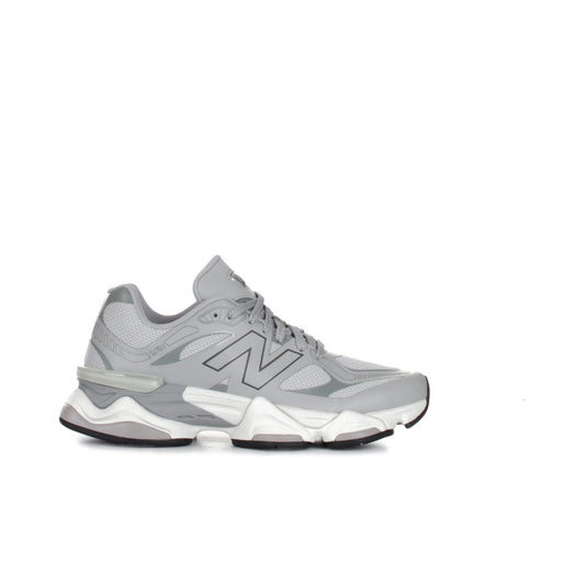 New Balance 9060 sneakers in black and silver mesh and synthetic upper