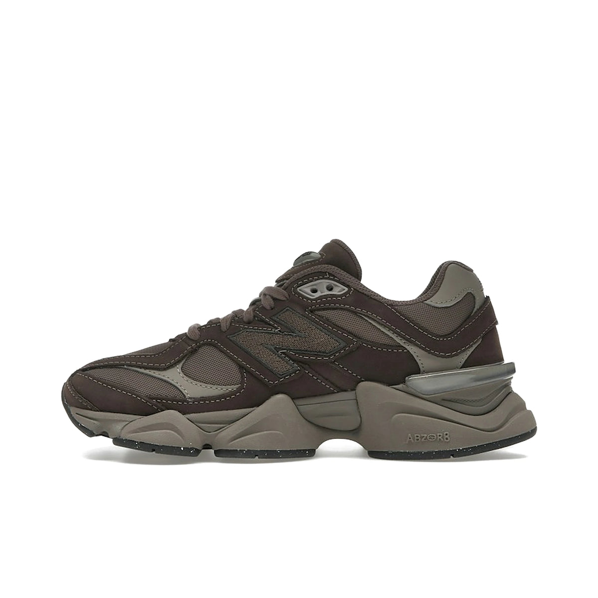 New Balance 9060 Mono Cortado unisex sneakers in brown nubuck with mesh accents – image 3 of 4