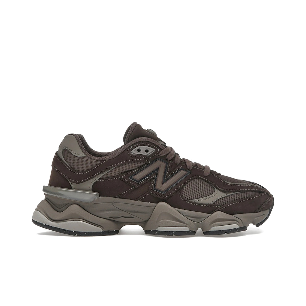 New Balance 9060 Mono Cortado unisex sneakers in brown nubuck with mesh accents