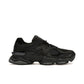 New Balance 9060 triple black leather men's shoes in black leather