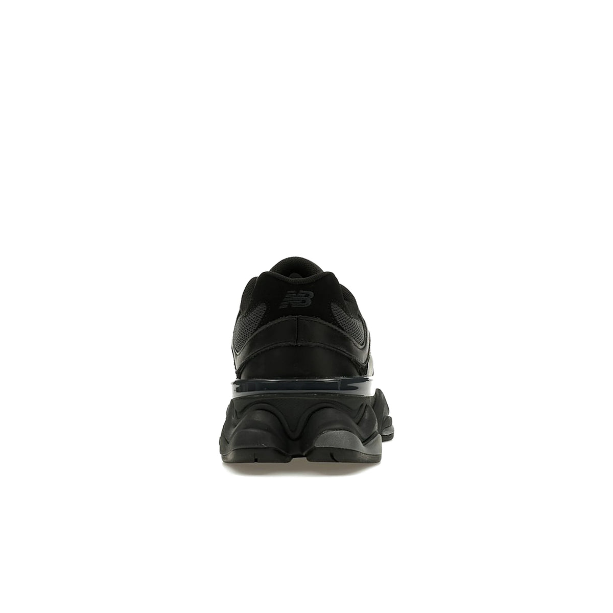 New Balance 9060 triple black leather men's shoes in black leather – image 4 of 4