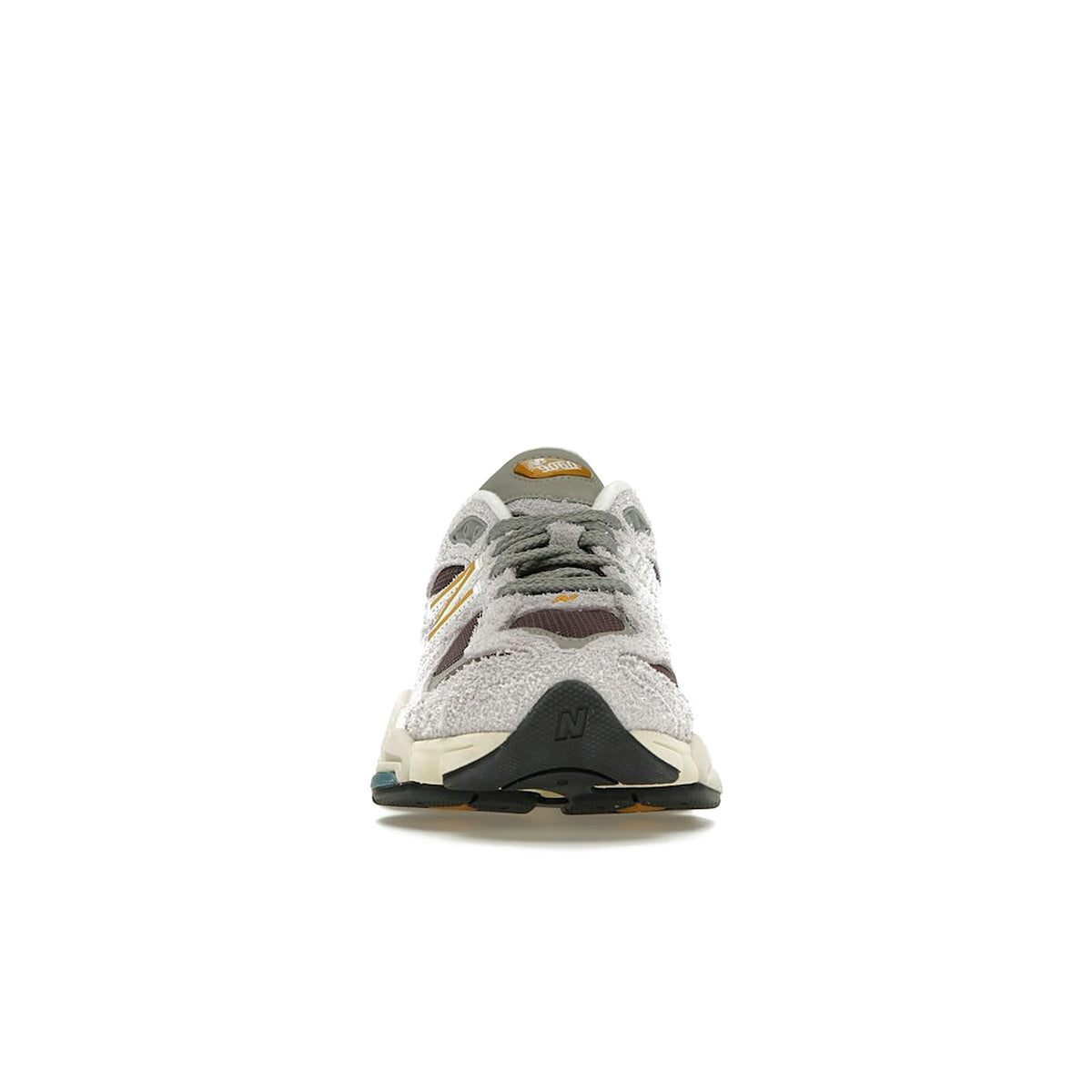 New Balance 9060 sneakers in taro and plum brown mesh and suede – image 2 of 4