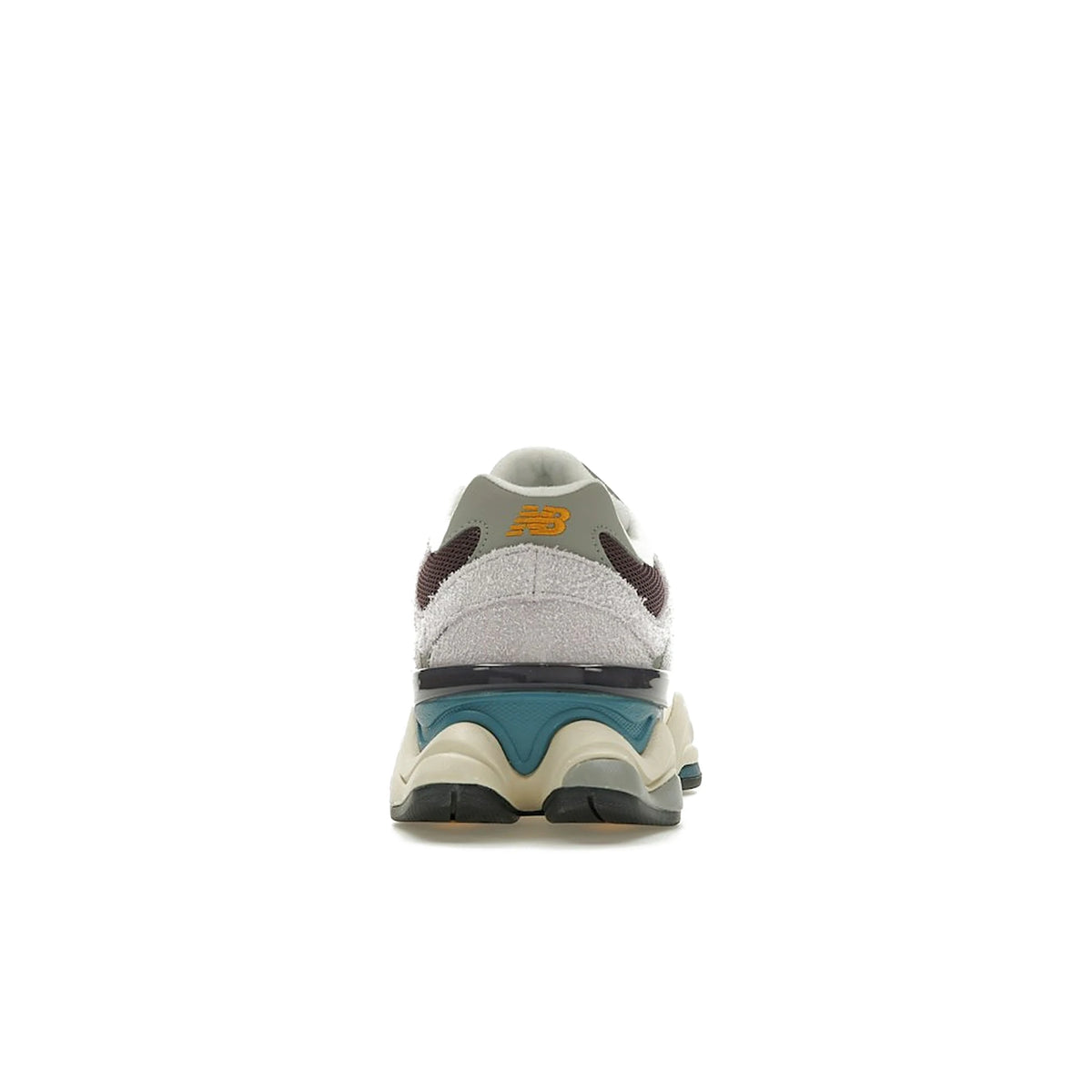 New Balance 9060 sneakers in taro and plum brown mesh and suede – image 4 of 4