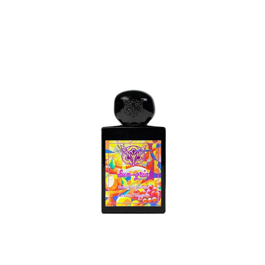 Lorenzo Pazzaglia Sun-Gria Extrait de Parfum, fruity gourmand fragrance with red fruits, citrus and vanilla