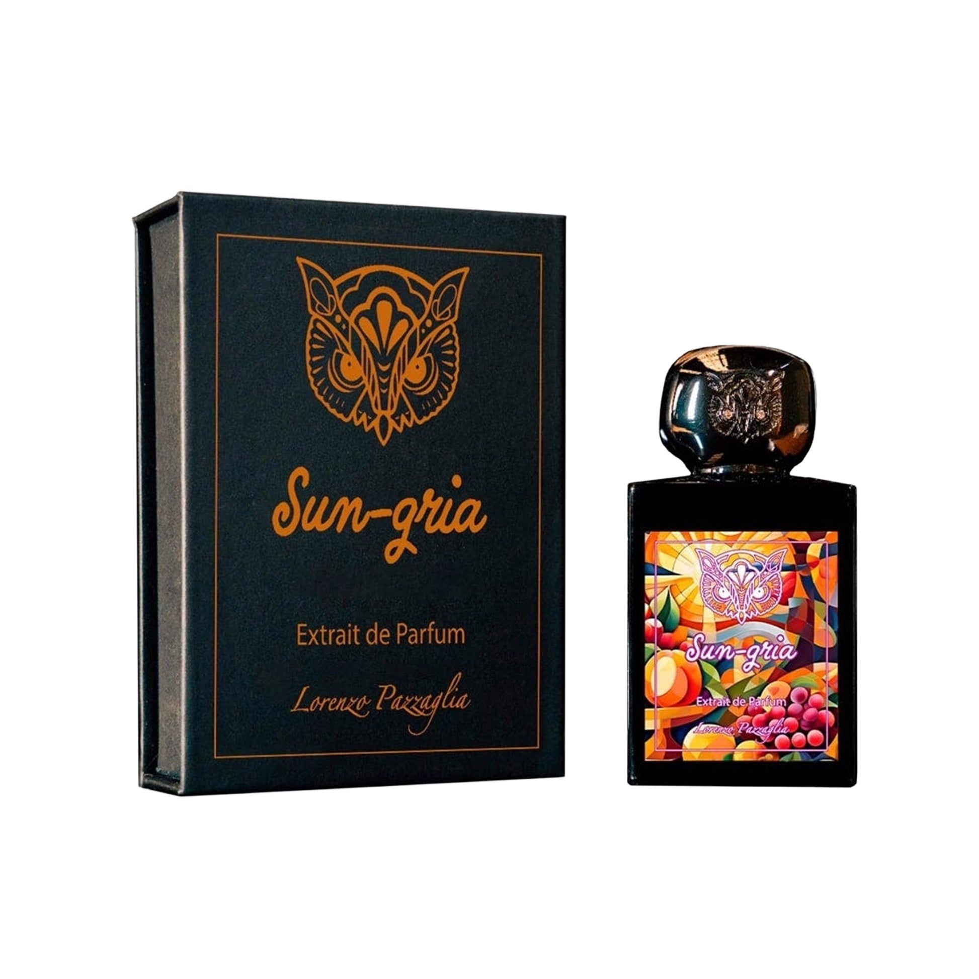 Lorenzo Pazzaglia Sun-Gria Extrait de Parfum, fruity gourmand fragrance with red fruits, citrus and vanilla