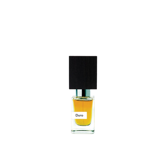 Nasomatto Duro luxury perfume, extrait with powerful woody and spicy accords in artistic design