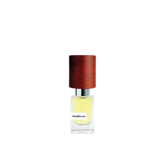 Nasomatto Nudiflorum Extrait de Parfum, refined artistic perfume with floral woody musky style