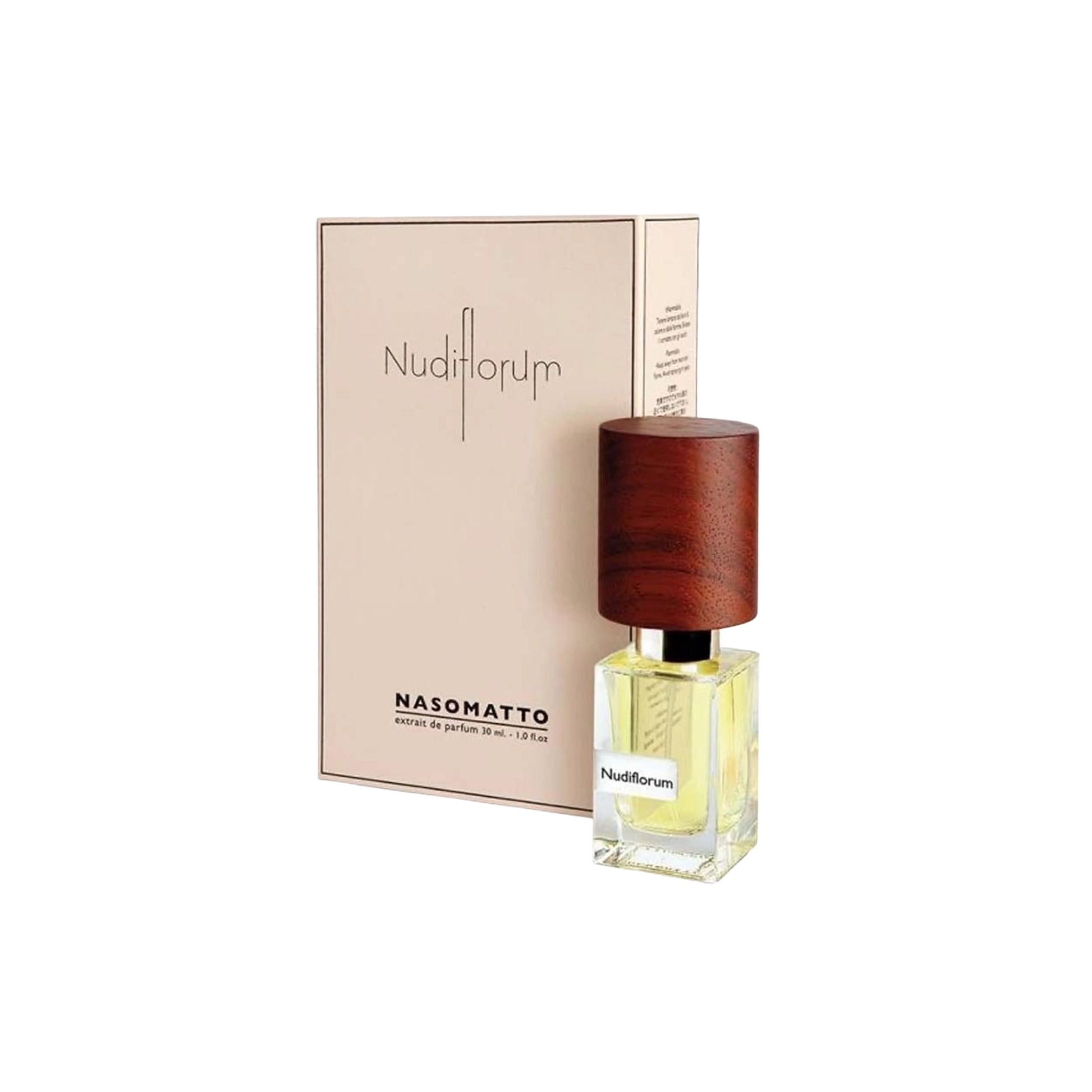 Nasomatto Nudiflorum Extrait de Parfum, refined artistic perfume with floral woody musky style