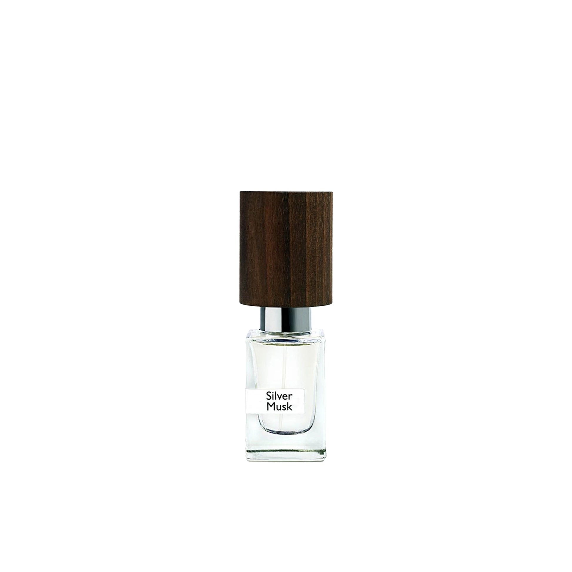 Nasomatto Silver Musk artistic perfume, minimalist extrait with musky trail
