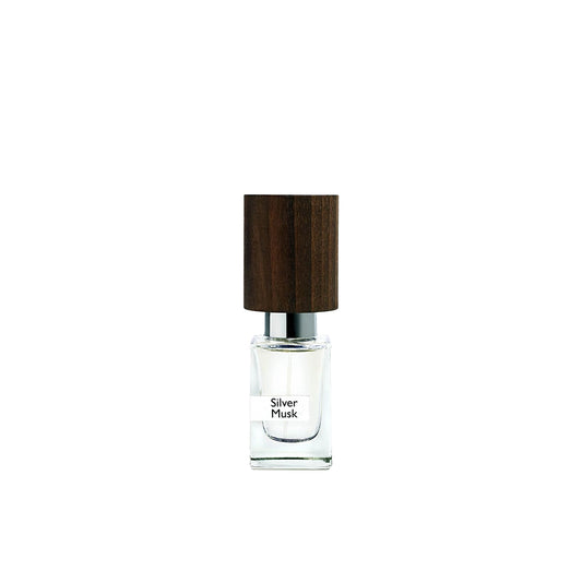 Nasomatto Silver Musk artistic perfume, minimalist extrait with musky trail